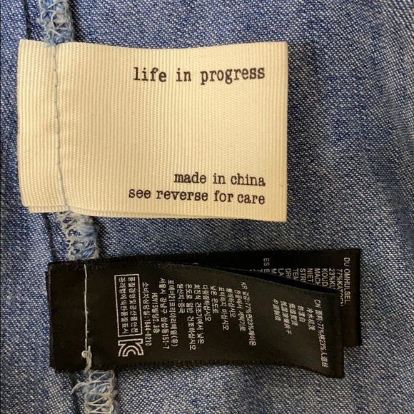 Life in Progress acid wash denim shirt - Picture 7 of 7